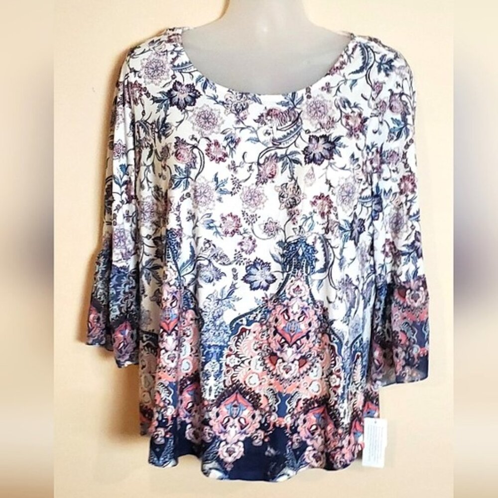 Beautiful Style & Co Blouse 1X NWT